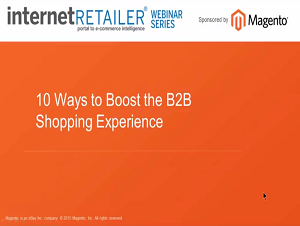 10 Ways to Boost the B2B Shopping Experience Webinar