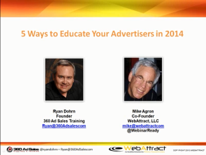 5 ways to Educate Your Advertisers in 2014
