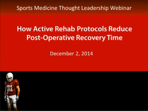 Industry Sector Healthcare Life Sciences - How Active Rehab Protocols Reduce Post-Operative Recovery Time