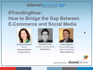 Industry Sector Retail Restaurants - #TrendingNow_ How to Bridge the Gap Between E Commerce & Social Media Webinar