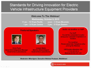 Industry Sector Compliance & Standards - Discussing Standards Impacting Electric Vehicle Infrastructure Equipment