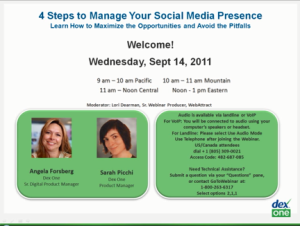 4 Steps to Manage Your Social Media Presence – Learn How to Maximize the Opportunities and Avoid the Pitfalls (Session 1)