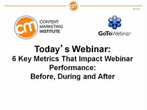 Webattract 6 Key Metrics that Impact Webinar Performance Before, During and After