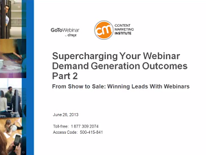 Webattract Supercharging Your Webinar Demand Generation Outcomes - Part 2